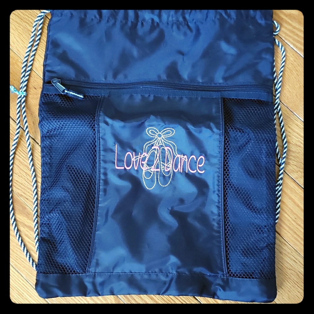 31 Cinch Sac w/ ballet embroidery